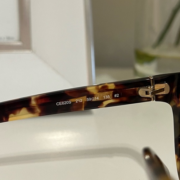 Chloe Caspia Cat-Eye Sunglasses, Tortoise - Picture 6 of 7